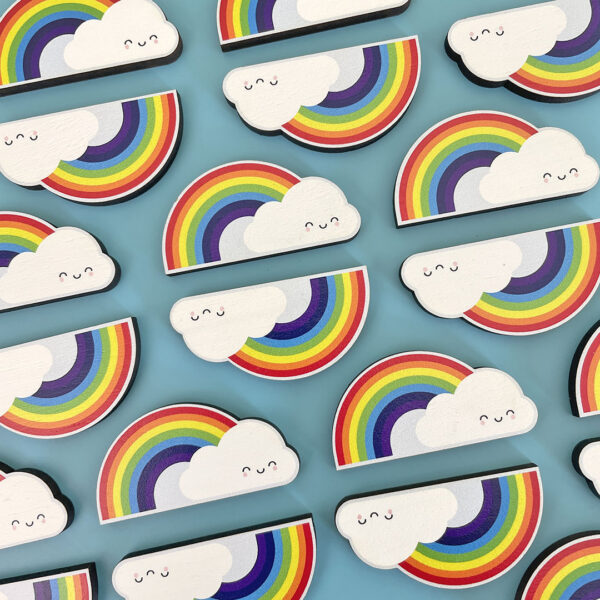 kawaii rainbow pins