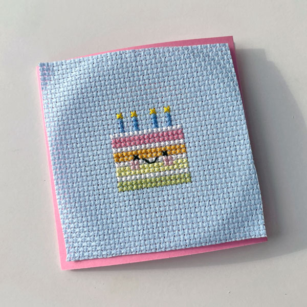 Cute Cross Stitch Card Tutorial
