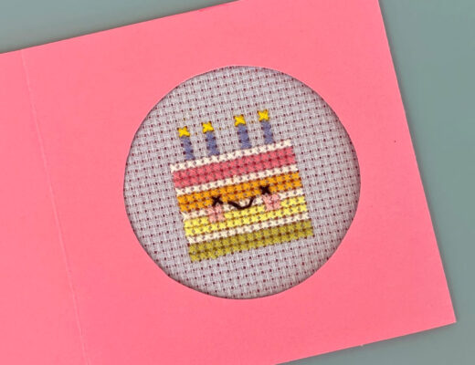Cute Cross Stitch Card Tutorial