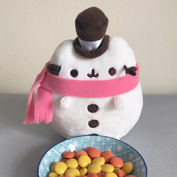 Pusheen plush snowman