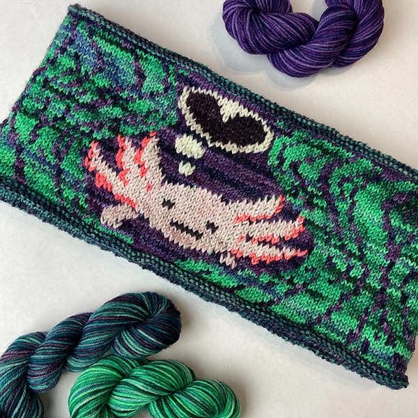 axolotl cowl knitting pattern