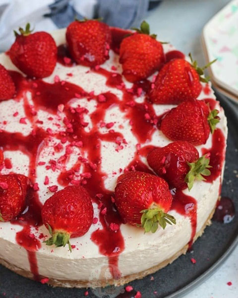 vegan vanilla cheesecake