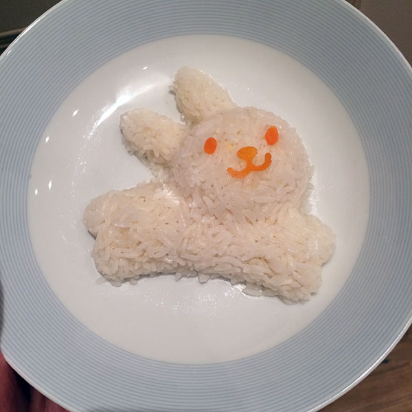 bunny shaped rice