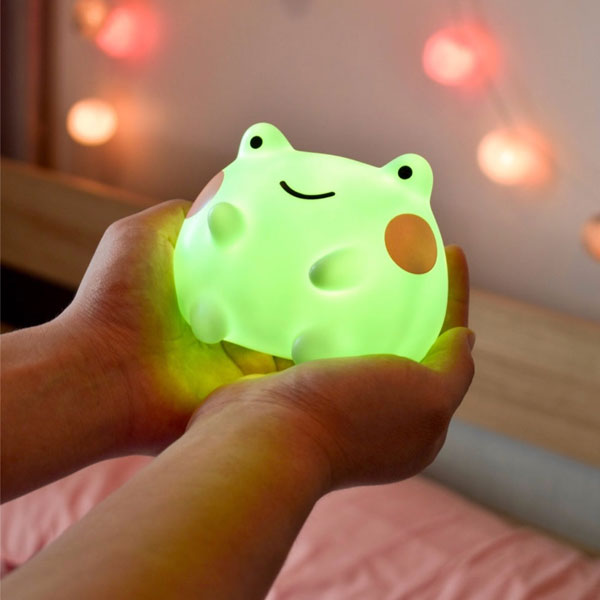 kawaii frog LED night light