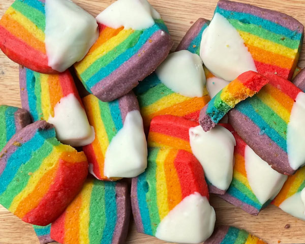 pride flag cookies recipe
