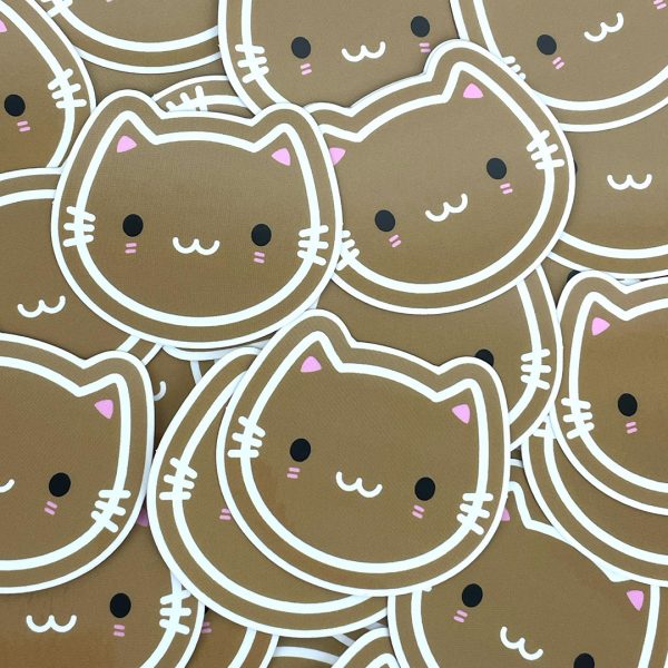gingerbread cats stickers