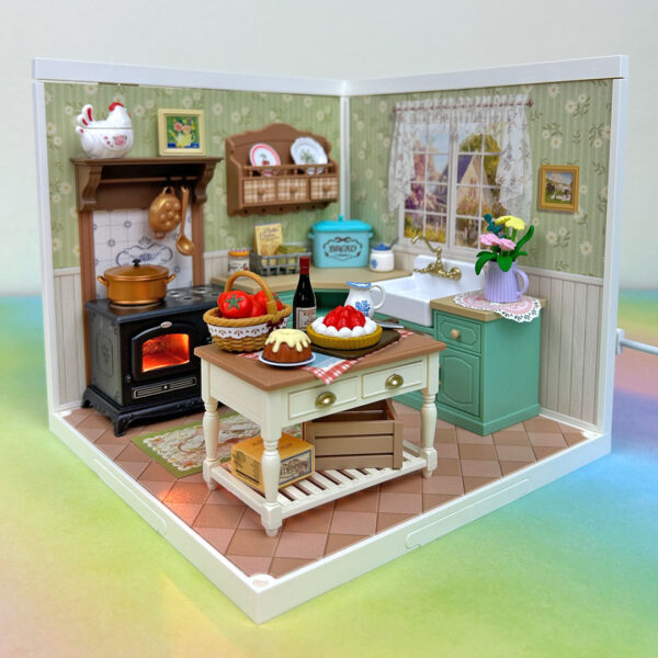 Rolife Super Creator Farmhouse Kitchen complete