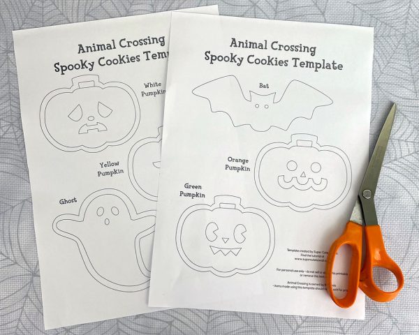 Animal Crossing Spooky Cookies Halloween Garland Templates