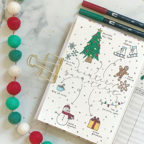 December Christmas Journaling ideas