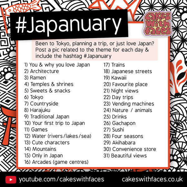 Fun Daily Challenges For January - Japanuary