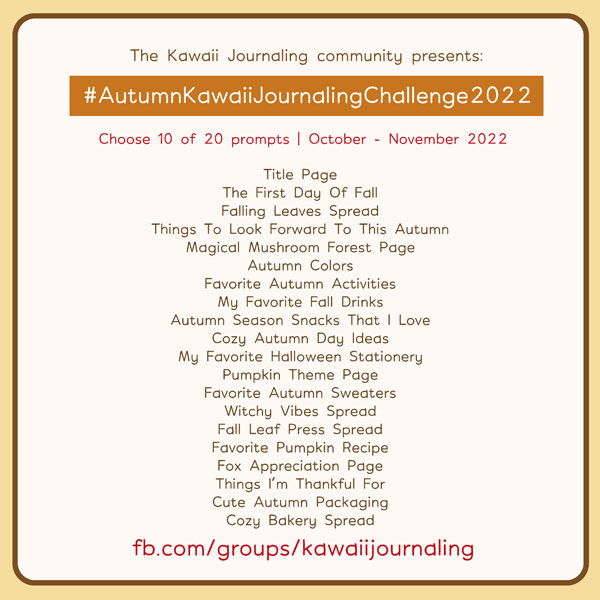 fall autumn journaling prompts