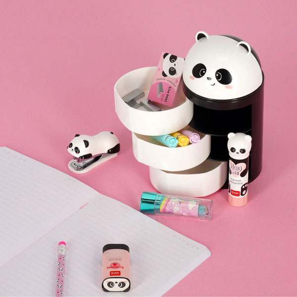 kawaii panda desk organiser