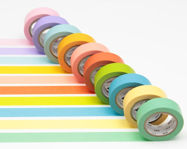 mt basic pastel washi tape