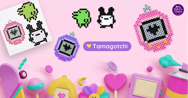 Tamagotchi perler beads pattern