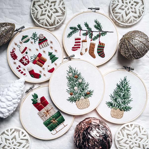christmas embroidery patterns