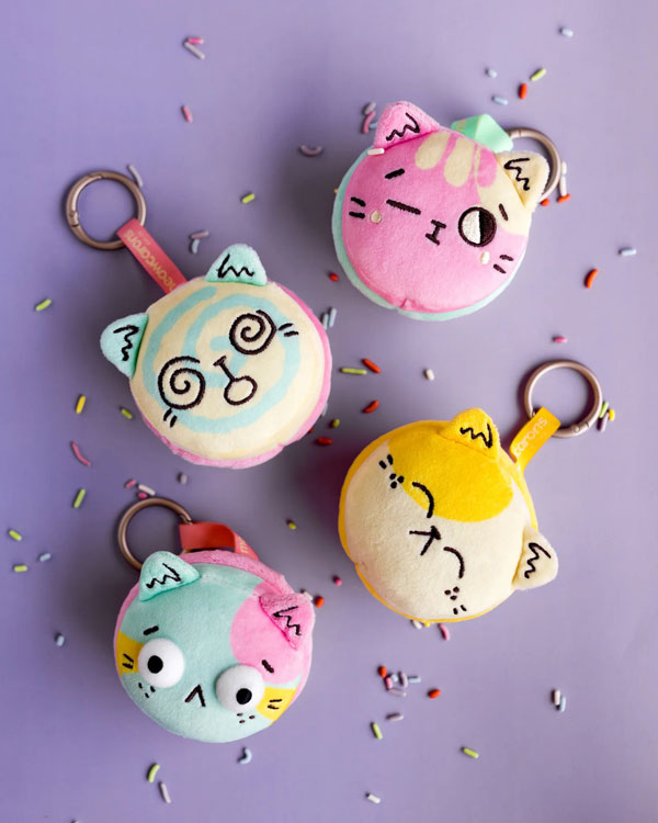 Bake Me A Cat plush keychains