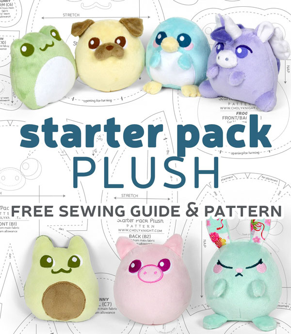 free kawaii plush sewing patterns for beginners