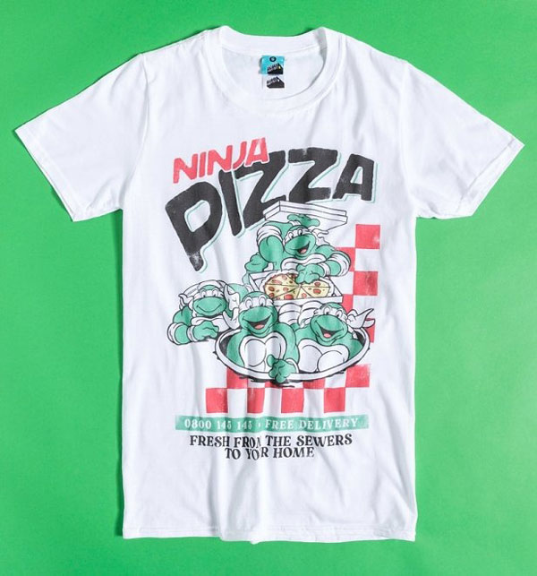 Teenage Mutant Ninja Turtles pizza shirt 