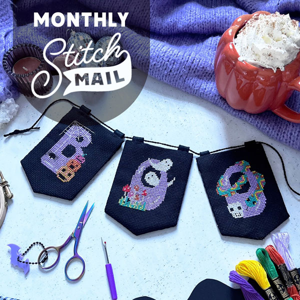 Halloween cross stitch subscription box