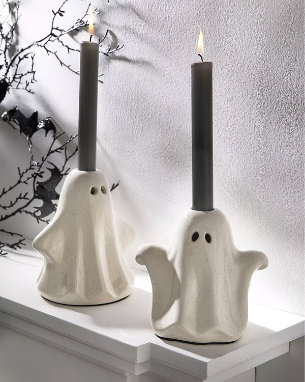 Halloween ghost candle holders