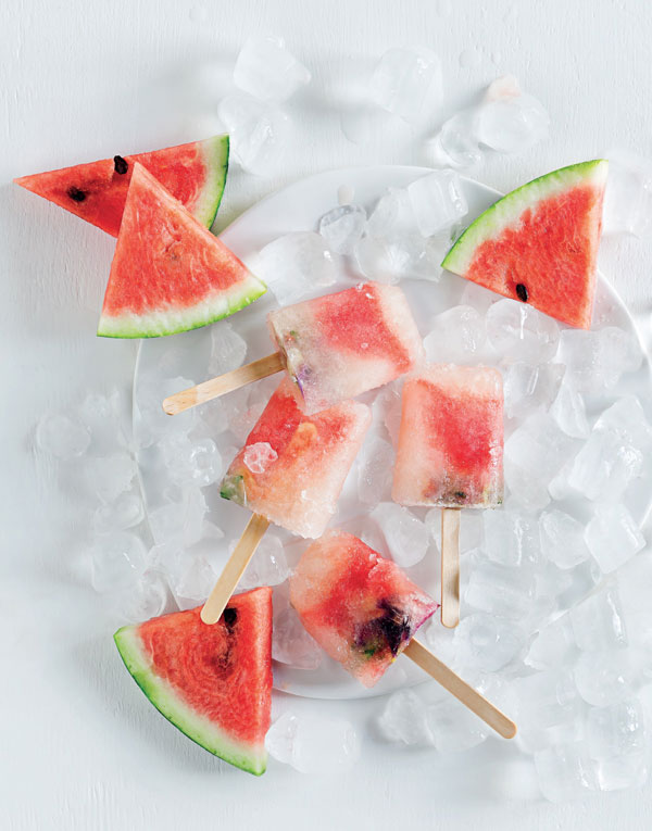 watermelon ice lollies