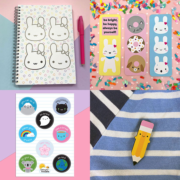 kawaii back to school stationery