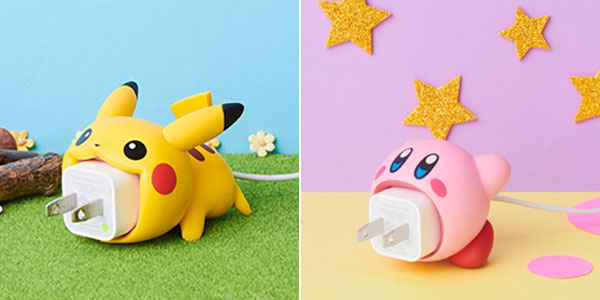 Pikachu & Kirby big cable bites