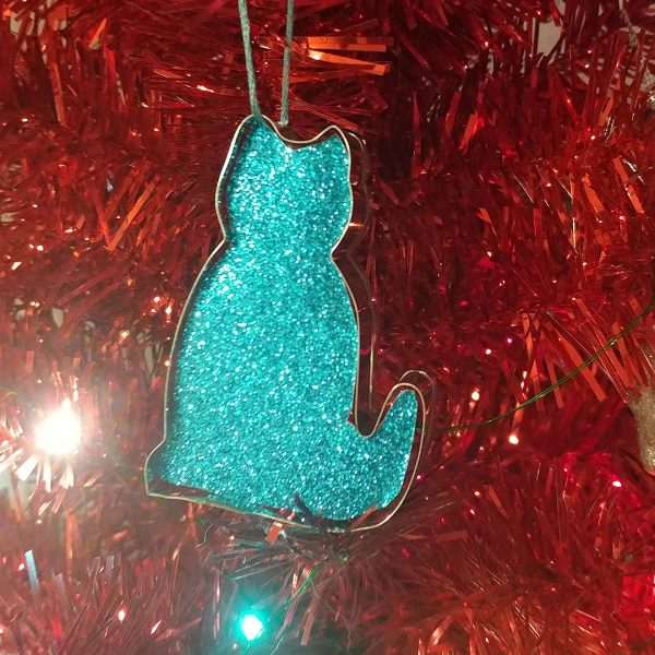 DIY christmas ornaments - cat cookie cutter