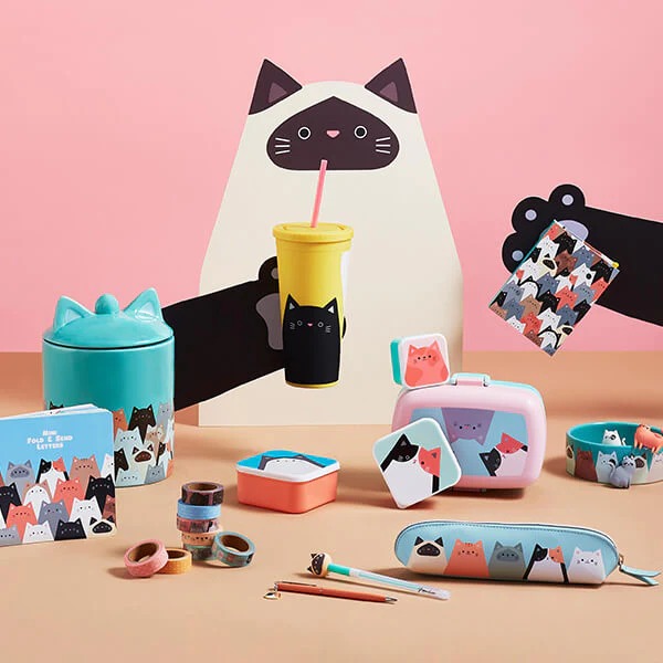Paperchase cat stationery