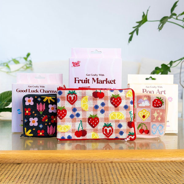 kawaii needlepoint pouch kits