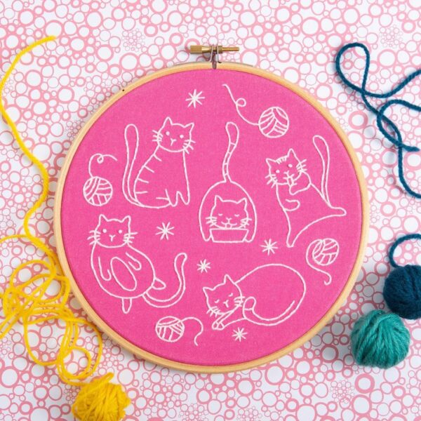 cute cats embroidery patterns