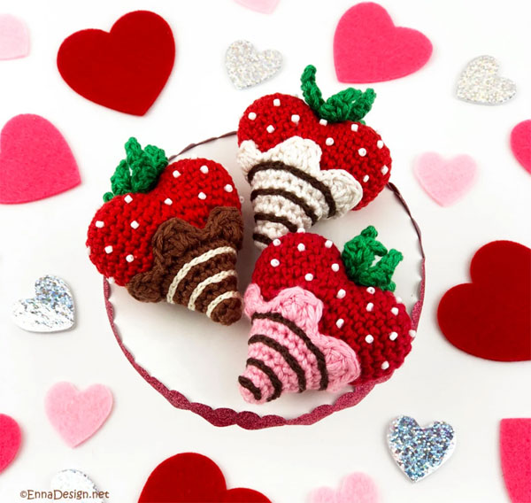 chocolate strawberry crochet pattern