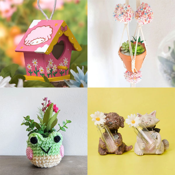 Cute DIY Crafts for Plants & Gardens