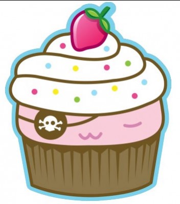 Cute Images on And Finally  It   S A Pirate Cupcake Keychain By The Cute Institute