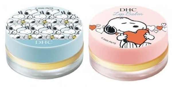 DHC x Peanuts Snoopy & Woodstock lip creams