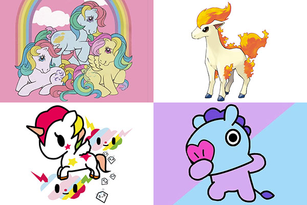 Cute Characters: Kawaii Horses & Unicorns