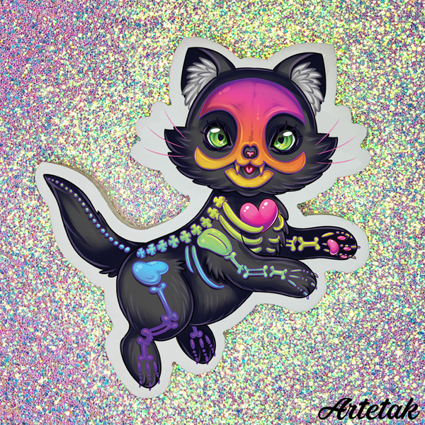 Kawaii Artists - Artetak Rainbow Kitten