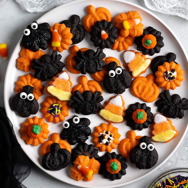 Halloween Spritz Cookies