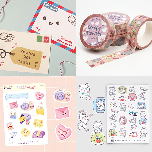 Kawaii Washi Tape Stickers - You've Got Mail