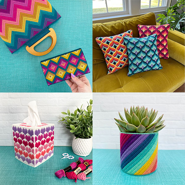 colourful modern bargello patterns