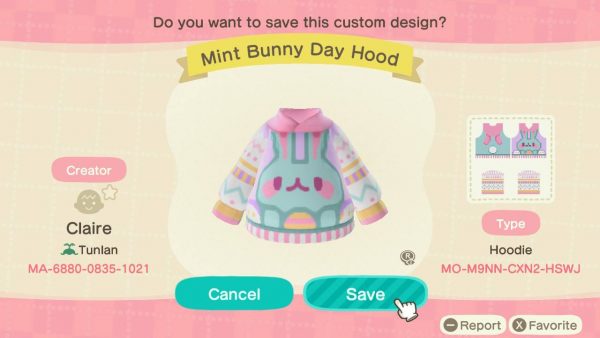 Animal Crossing Custom Designs For Bunny Day