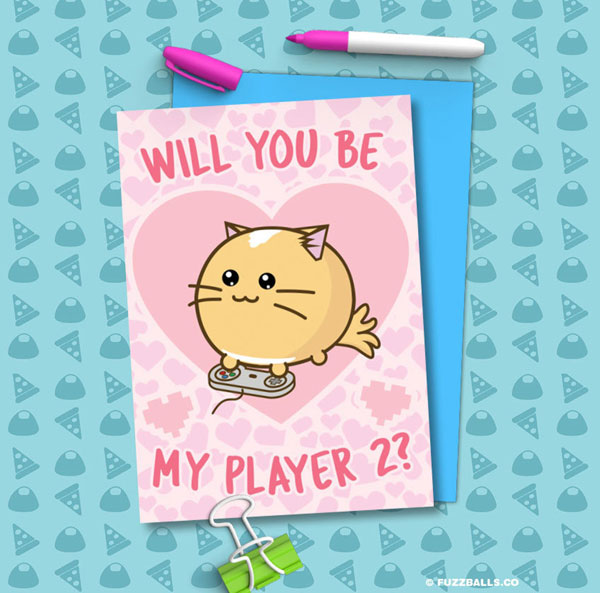 kawaii Valentines cards
