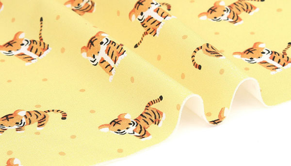 kawaii tiger fabric