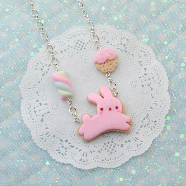 kawaii bunny necklace