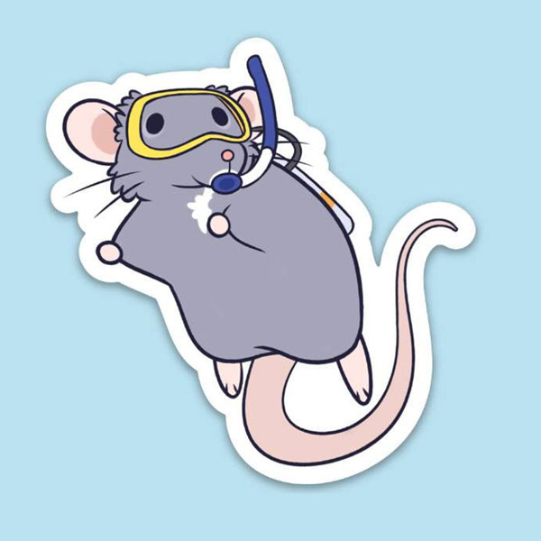 year of the rat/mouse - kawaii rat stickers