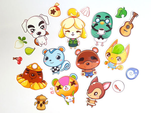 Animal Crossing stickers