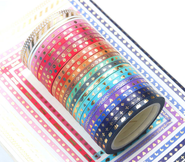 rainbow glitter washi tape