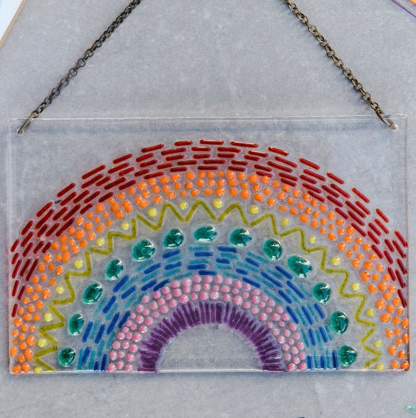 rainbow stained glass suncatcher kit