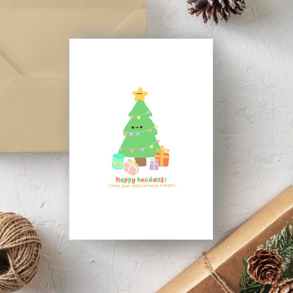 cute Christmas card printables