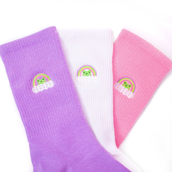 kawaii frog socks